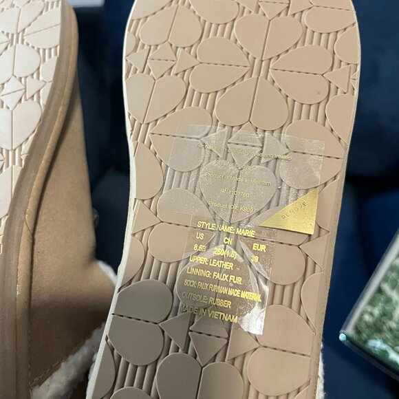 Kate Spade Size 8 Tan with Bow Detailing Winter “Marie” Boots - Picture 5 of 8